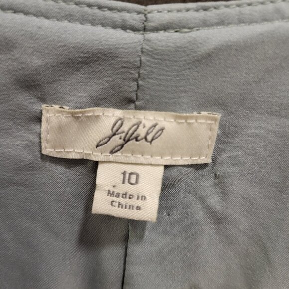 J. Jill Wrap Midi Dress Women's Size 10 Lined Sleeveless Floral Print Cottage - Picture 3 of 5